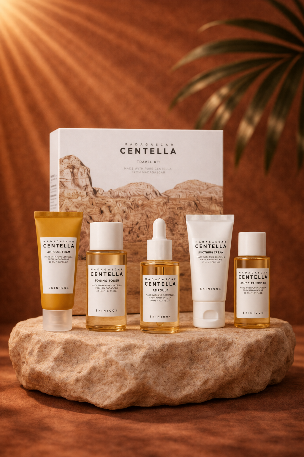SKIN1004 - Madagascar Centella Travel Kit - Coffret Soin Visage format voyage